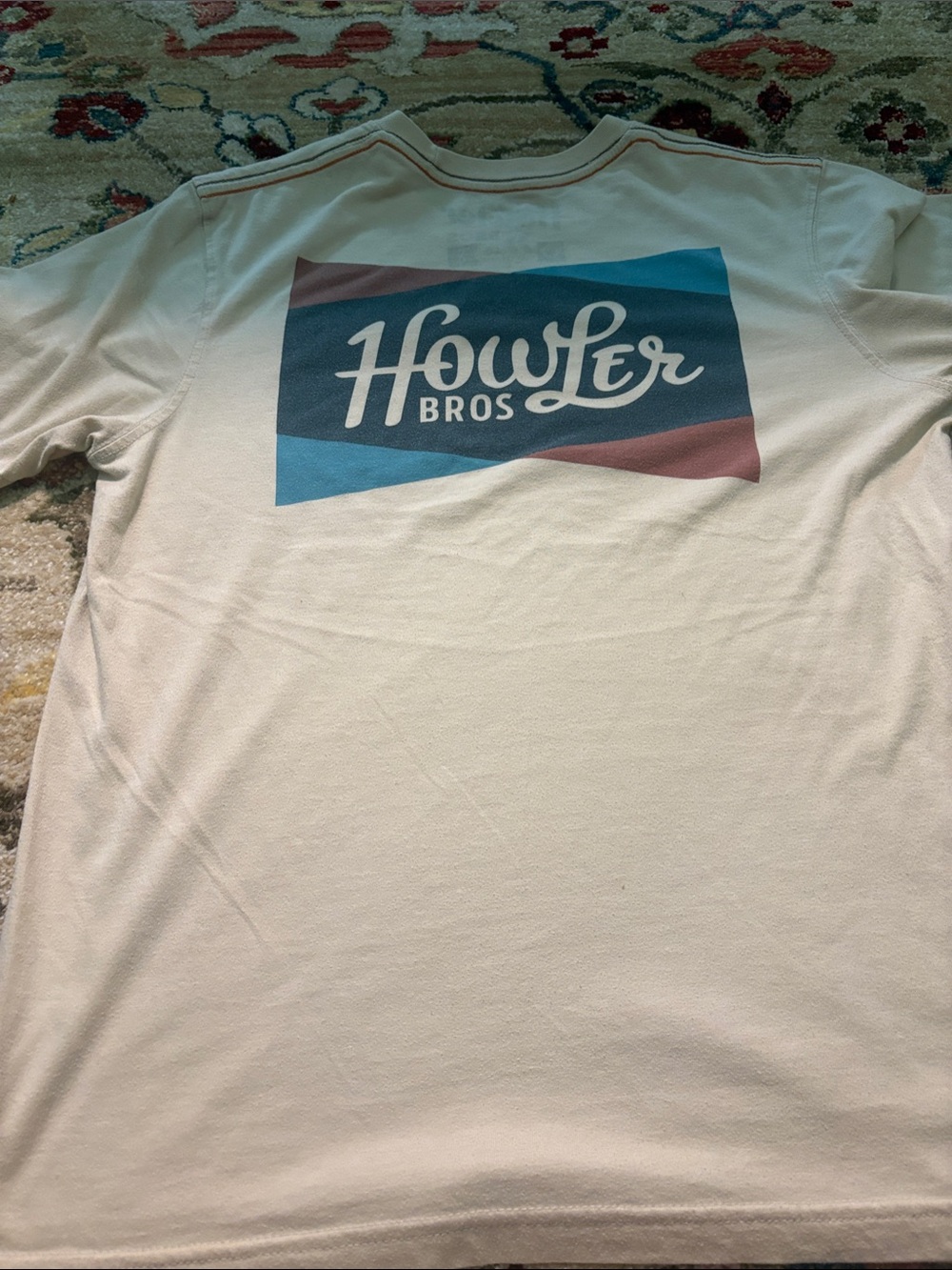 Howler Brothers tan  with Blue Logo